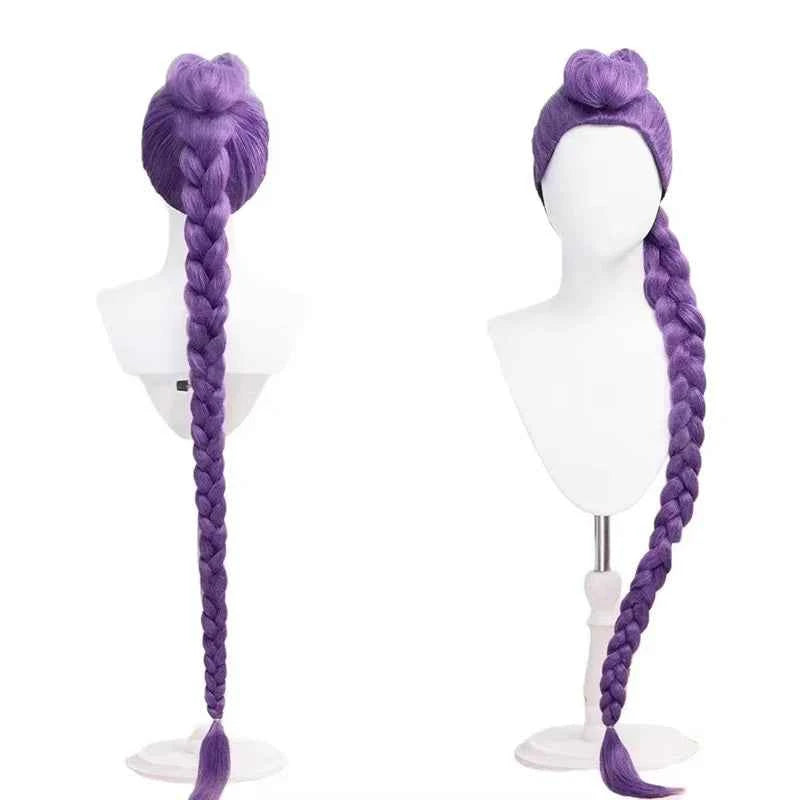 KPop Rumi Mira Zoey White Singing Suit Women Girls Halloween Party Role Playing Outfit Cosplay Costume Wig for Adult Children