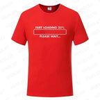 Huge Fart Loading Men's T-shirt Humor Tee Joke Gag Tshirt for Dad Gifts Guys Male Clothes Short Sleeve Tees Funny Graphic Tops
