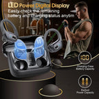 TWS Sports Earbuds Bluetooth 5.4 HIFI Bass Wireless Headphones LED Touch Hands-free Earphone Noise Cancelling Waterproof Headset
