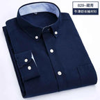 Men's long sleeve shirt Spring summer autumn winter Oxford woven slim free ironing comfortable soft casual fashion simple work