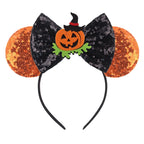 2026 Latest Halloween Cobweb Ears Headband Women Festival DIY Mouse Hairband Kids Party Villains Cosplay DIY Hair Accessories