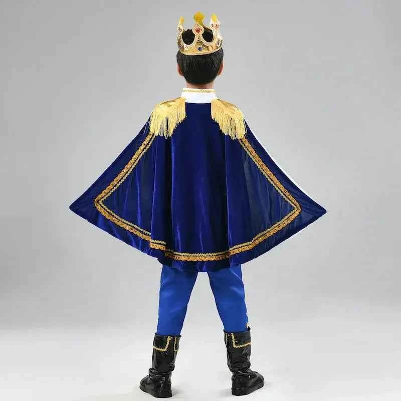 Boys King Carnival Costume 7 Piece – Royal Prince Outfit
