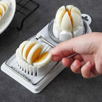 2-in-1 Stainless Steel Egg Cutter – Multi Function Egg Slicer