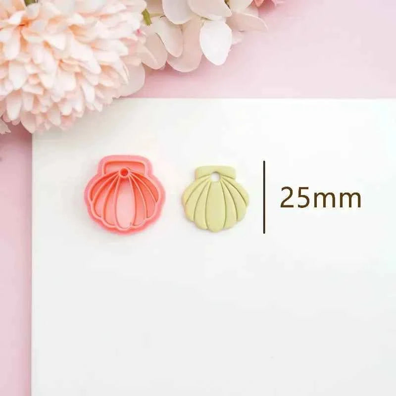 Flowers/Love Soft Ceramic Earring Mold Polymer Clay Cutter DIY Handmade Jewelry Pendant Quick Modeling Cutting Ceramic Tool