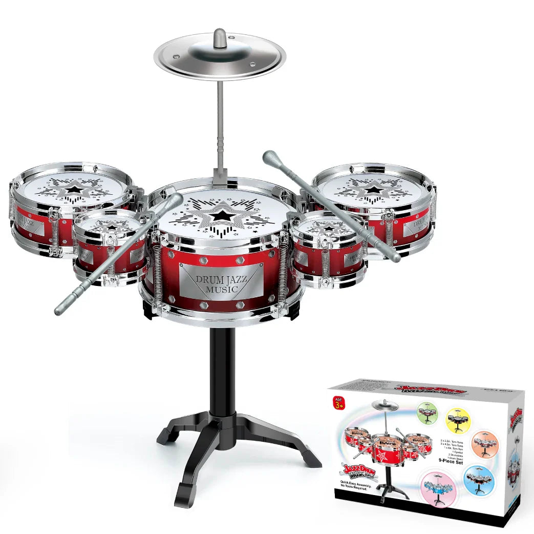 Kids Jazz Drum Set Musical Instrument Toy for Beginners