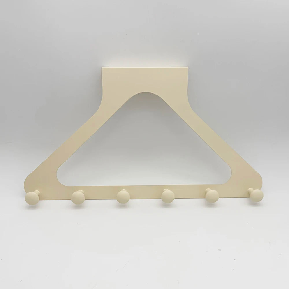 Clothes Hooks Behind The Door，PunchFree ，Traceless Hanger for Coats, Hats, Bags, and More，Over the Door Storage Organizer Hanger