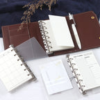A7 50Sheets Loose Leaf Notebook Refill Spiral Binder Inner Page Weekly Monthly To Do Line Grid Inside Paper Stationery