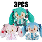 Cartoon 20cm Hatsune Miku Plush Doll Toy Anime sakura Miku snow Miku Character Kawaii Sitting posture Fufu Kids Christmas Gift