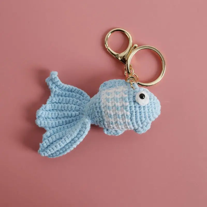 Ocean Animal Crochet Keychain Tropical Fish Bag Charm