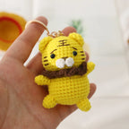 Cute Crochet Animal Doll Keychain Sheep Puppy Bag Charm
