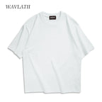 WAVLATII Oversized Summer T Shirts for Women Men Brown Casual Female Korean Streetwear Tees Unisex Basic Solid Young Cool Tops