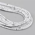 Natural Flat Round Stone Beads Abacus Shape Jaspers Quartzs Gems Beads For DIY Necklace Earrings Jewelry Making Accessori 2*4mm
