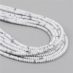 Natural Flat Round Stone Beads Abacus Shape Jaspers Quartzs Gems Beads For DIY Necklace Earrings Jewelry Making Accessori 2*4mm