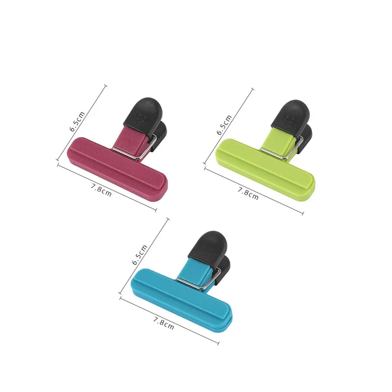 Portable Food Bag Sealing Clips – Reusable Kitchen Storage Seal Clamp for Snacks & Food Bags