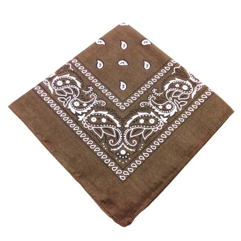 1/2/3/5PCs Unisex men women bandana hairband cowboy mens biker sports headwear wrist hairwrap single head wrap scarf