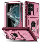 Case For Samsung S26 Ultra S25 S24 S23 Plus S25 FE A57 A56 A37 A36 A17 A16 5G Heavy Duty with Camera 360 Degree Kickstand Cover