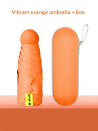 1pc Anti-Uv Mini Umbrella For Sunny And Rainy Days, Portable With Uv Coating And 6 Reinforced Ribs