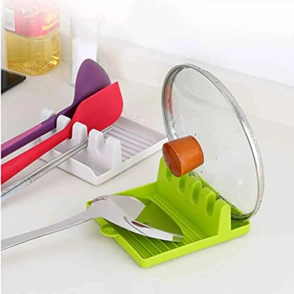 Kitchen Spatula Rack Pot Lid Rack Shelves Countertop Shovel Spoon Shelf Soup Spoon Pad Put Soup Spoon Chopsticks Holder