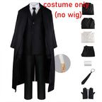 Homchee Trends COS Dazai Cosplay Costume Black Trench Jacket Dazai Outfits Uniform Halloween Kostum For Anime Comic Con