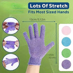 1-10pcs Colourful Exfoliating Gloves, Bath Gloves For Shower, Double Sided Exfoliating Gloves, For Spa, Massage And Body Scrubs