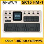 M-VAVE（SK15）FM-1 Synthesizer, Portable Handheld Sound Source, 128 Presets, Built-in Speaker, Battery Powered