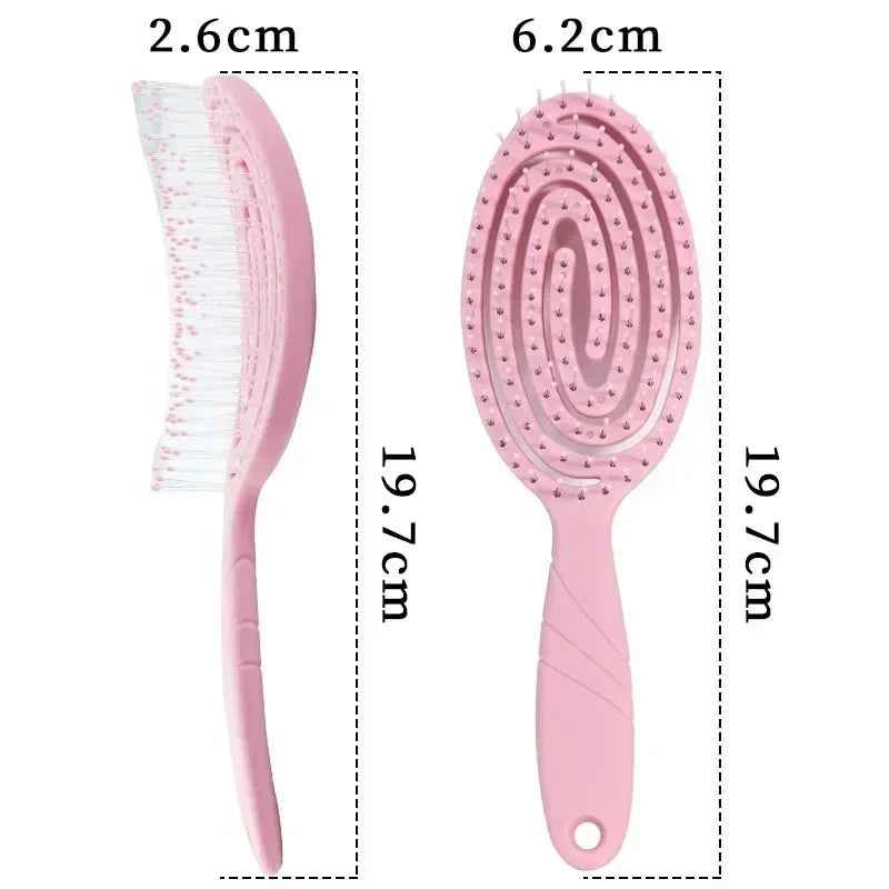 Relaxing Elastic Massage Comb Portable Hair Brush Massage Brush  Brushes Head Combs Scalp Massage Brush Wet And Wavy Bundl