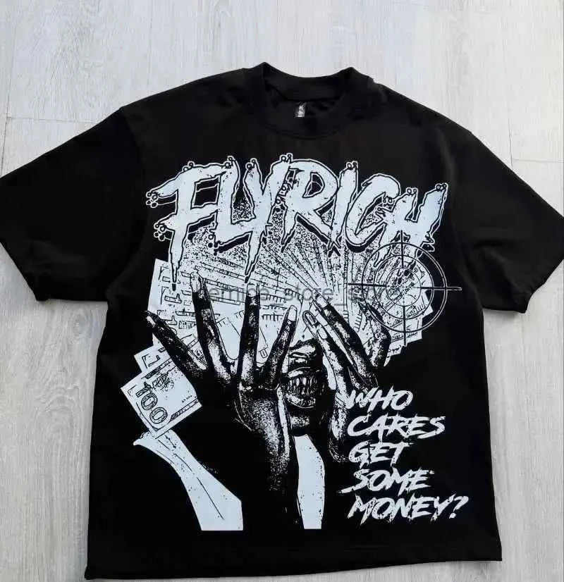 Y2k Harajuku Streetwear Men and Women Short Sleeved Fashion New Cartoon Print Design Shirt Retro Hip Hop Trend Oversized T-Shirt