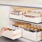 Pull-Out Kitchen Cabinet Organizer – Sliding Storage Drawer & Spice Rack