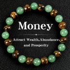Wealth Bracelet women men Gemstone natural stone tiger eyes aventurine vintage jewellery braclets Fashion Boyfriend Gift New