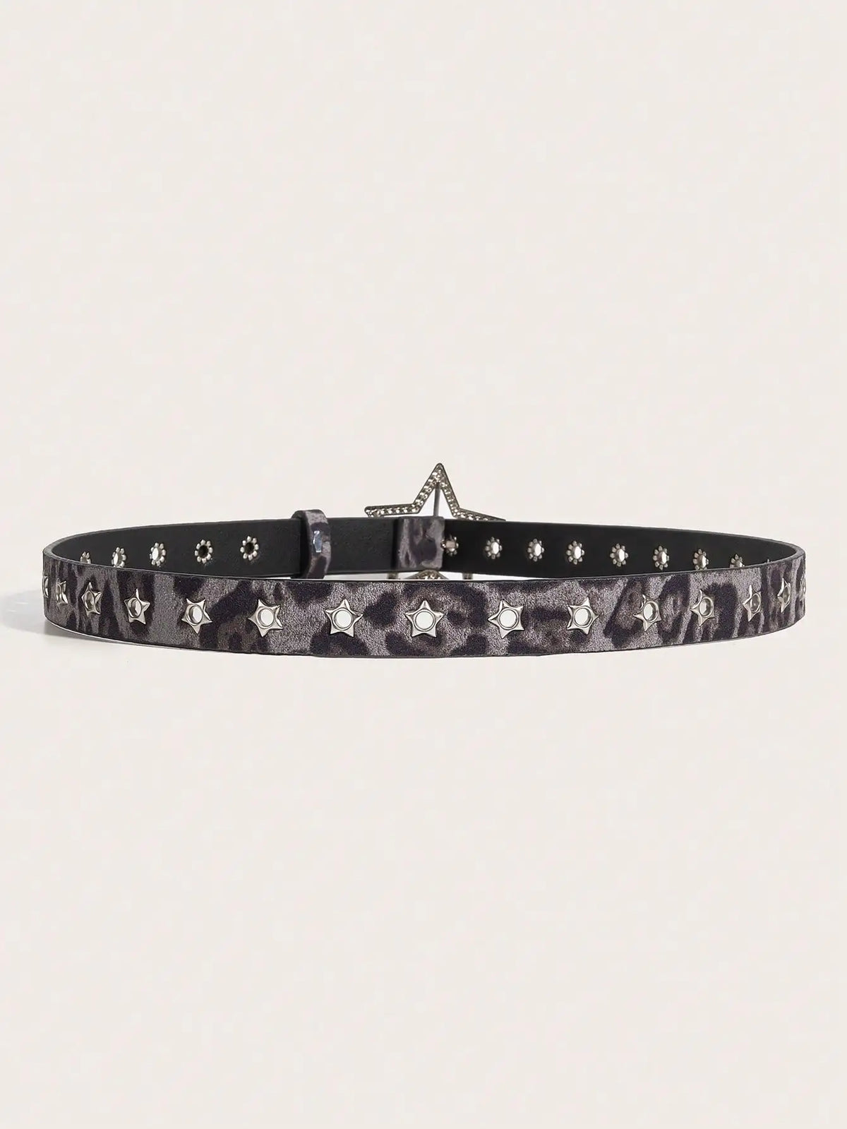1pc Women's Y2K Star Studded Metal Hollow Star Belt, Suitable For Casual Daily Wear