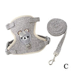 Cute Bear Vest Style Pet Leash for Small Pets