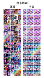 132PCS K-POP Demon Hunters Huntrix Photocards Stickers Anime Collectible Set for Fans of K-POP Merch/Trading Cards Kids Gifts