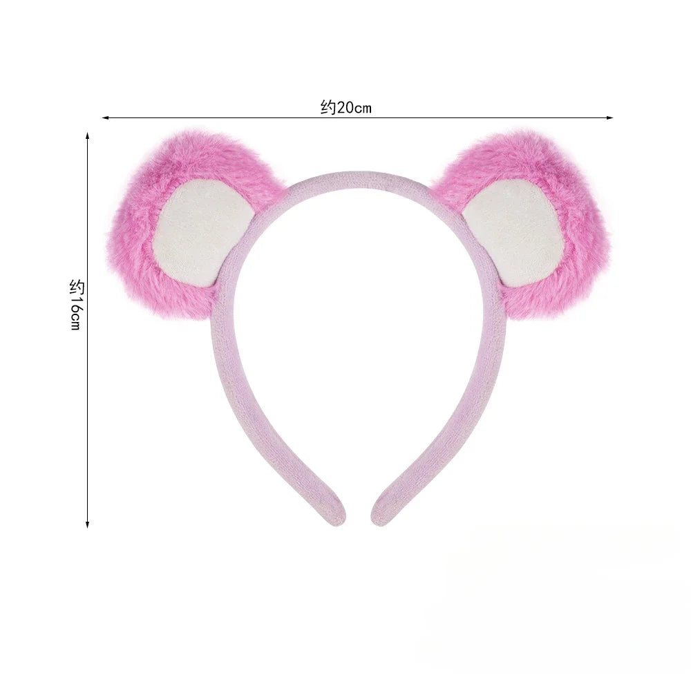 Cute Bear Ears Headband Halloween HairBand Animal Costume Children Adult Party Accessories for Halloween Cosplay