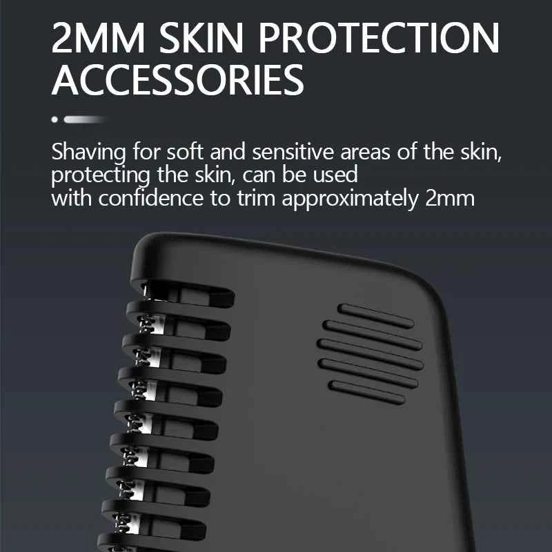 Resuxi New Men's Electric Body Hair Trimmer Multi Functional 3 in 1 Hair Clipper Shaver Set IPX5 Full Body Water Wash Clipper