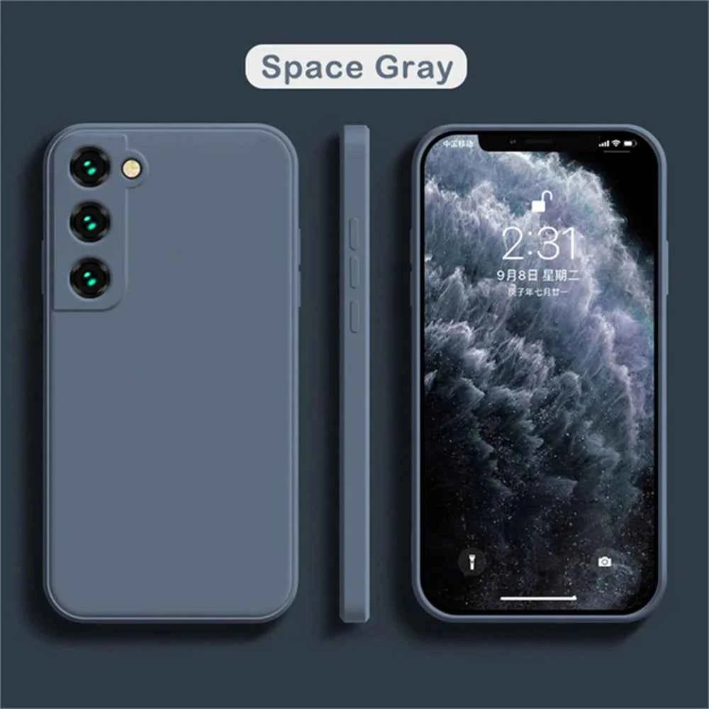 luxury Liquid Silicone Case for Samsung S25 S24 Galaxy S20 S21 S22 S23 FE Plus Note10 20 A52 A31 A41 A71 A51 A72 A70 A50 Coque