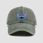 Stitch Casual Hat Kawaii Cartoon Anime Figure Baseball Caps Breathable Snapback Sun Hats Adjustable Peaked Cap Unisex Kids Gifts
