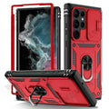Case For Samsung S26 Ultra S25 S24 S23 Plus S25 FE A57 A56 A37 A36 A17 A16 5G Heavy Duty with Camera 360 Degree Kickstand Cover