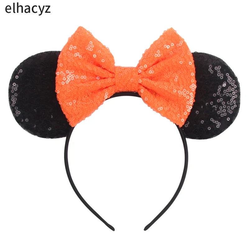 2026 Chic Embroidery Sequin Ears Headband Classical DOT Bow Hairband For Girls Women Party Head Wear Kids DIY Hair Accessories