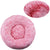 Round Plush Pet Bed for Large & Medium Dogs – Super Soft Cat Bed, Cozy Winter Warm Sleeping House