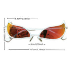 Donquixote PVC Sunglasses Doflamingo Cosplay Glasses Anime Cat Eye Sunglasses for Women Men Funny Christmas Gift Party Props