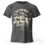 Men's Vintage Motors Graphic T-Shirt – Oversized Cotton Streetwear Tee