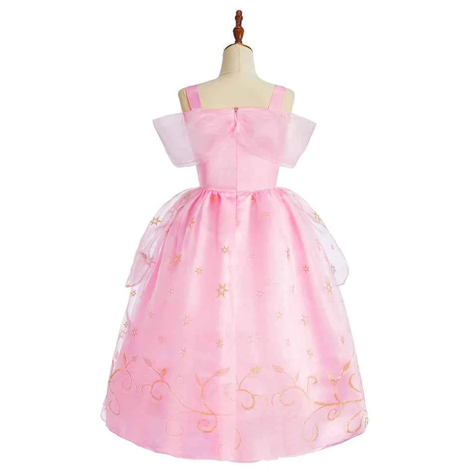 Little Girls Children Sleeveless Pink Dresses Children Summer Clothing Kids Princess Carnival Christmas Luxury Cosplay Dresses