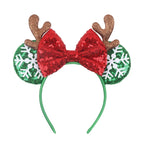 Nieuwste Mickey Mouse Oren Hoofdband Kid Adult Festival Party Pailletten Strik Haarband Vrouwen Baby Girl Party Haar Accessories