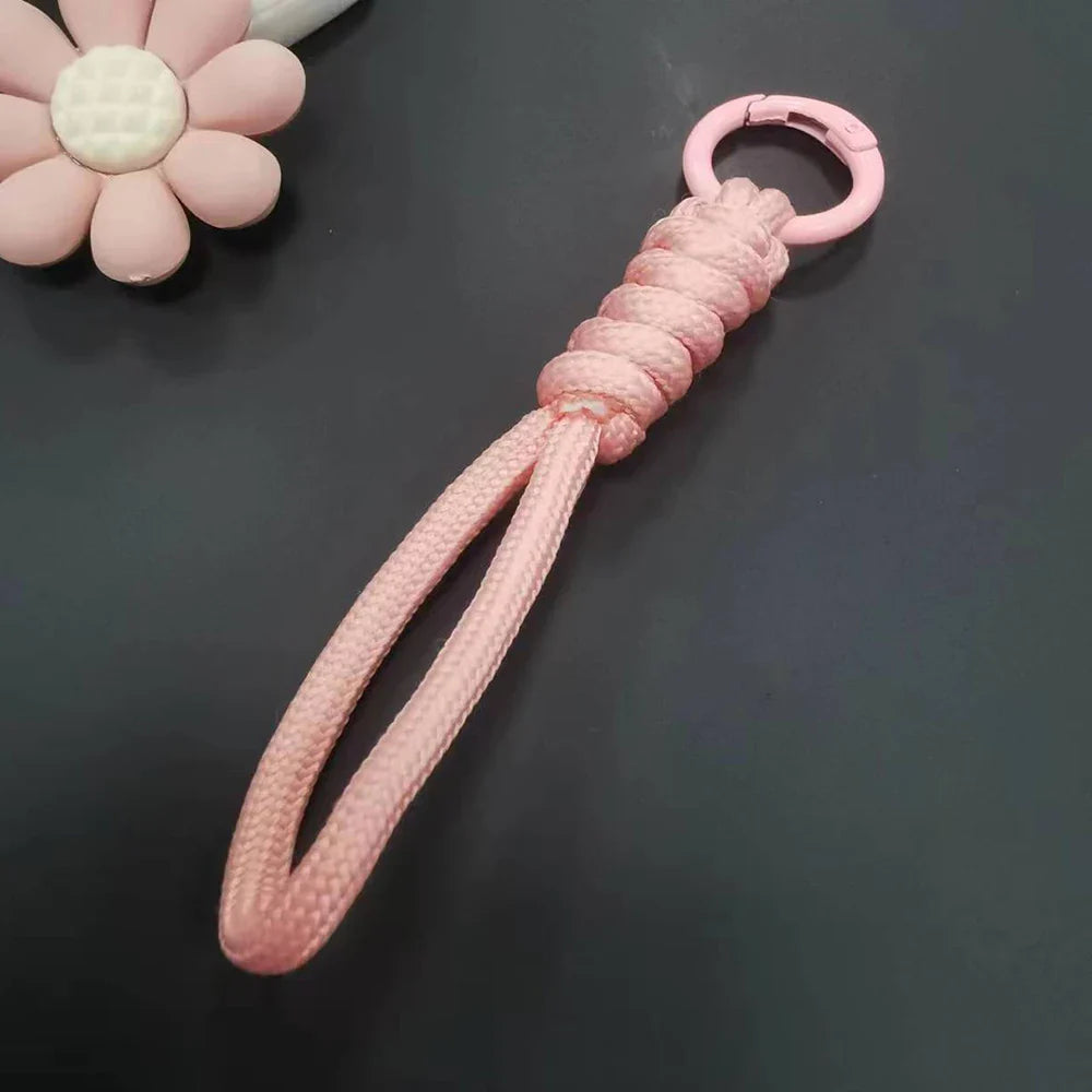 Paracord Braided Keychain Wrist Lanyard for Outdoor Everyday Carry