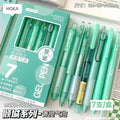 7pcs Boxed Press Students Exam Opening School Gift Gel Pen 0.5mm Black