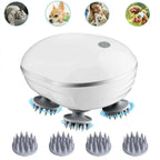 Head Massager with Adjustable Speed for Scalp Massage Red Light for Hair Care Soft Silicone for Deep Kneading of the Head