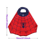 Kids Spider Superhero Cape & Mask Costume Set