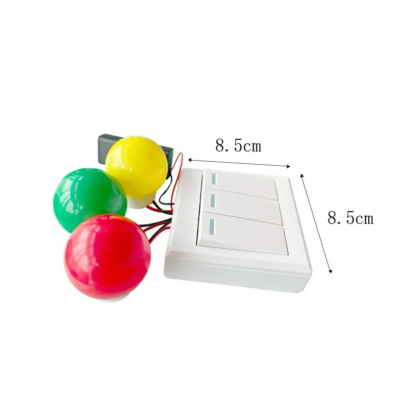 Montessori LED Lights Busy Board Accessory Tricolor Lights Timers Telephone Doorbell Switches Education Toy Puzzle Toy Children