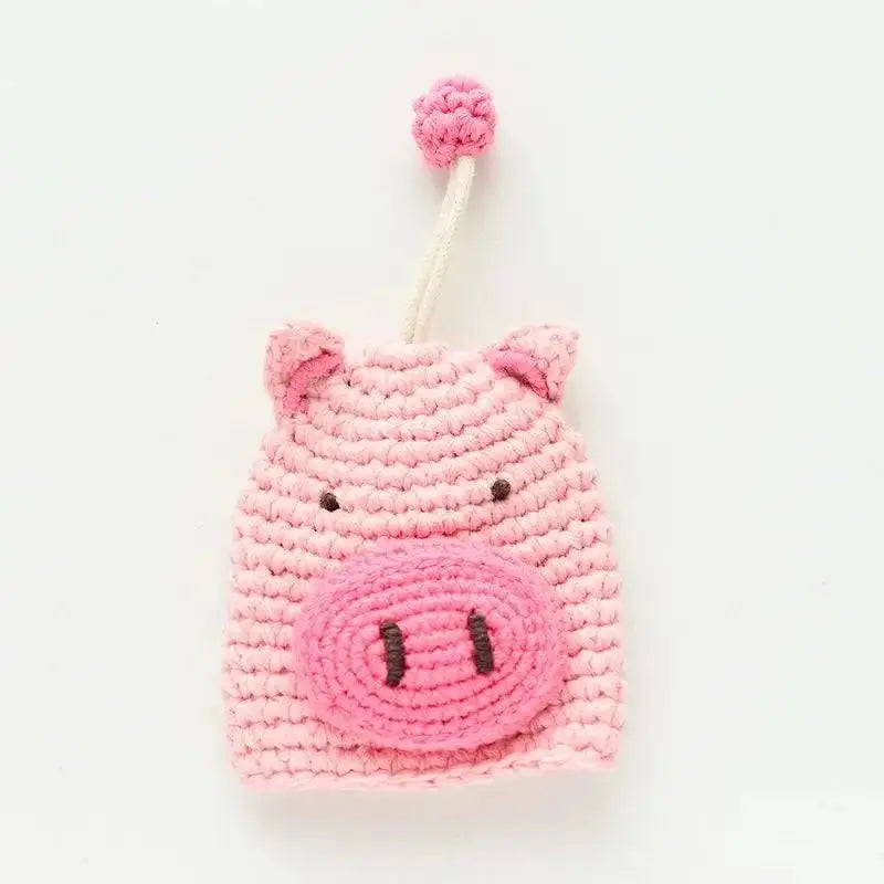 Cute Crochet Cactus Keychain Decorative Bag Charm