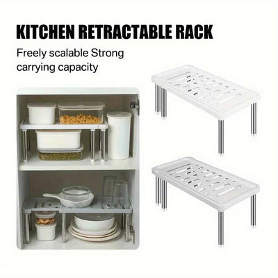 Étagère rétractable, 1 pièce, support de rangement multifonction, organisateur d'articles ménagers, bouteille d'assaisonnement